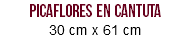 picaflores en cantuta 30 cm x 61 cm