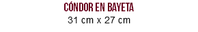 cóndor en bayeta 31 cm x 27 cm